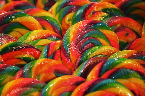 dozen lolipop candy waithing to be eaten