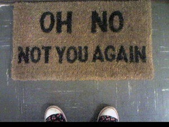 creative oh no not you again doormat for home