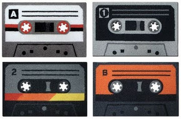 doormat with radio tapes
