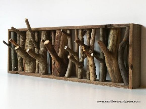 coat rack made of wood