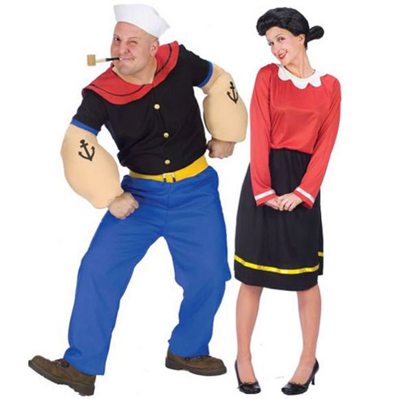 popeye the sailor man and olive costume for halloween 