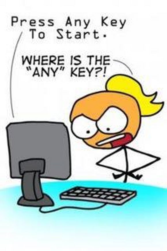 press any key to start. where is the any key?!