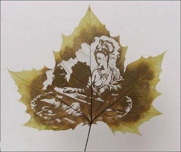 leaf carving