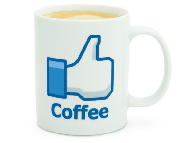 facebook like cofee mug