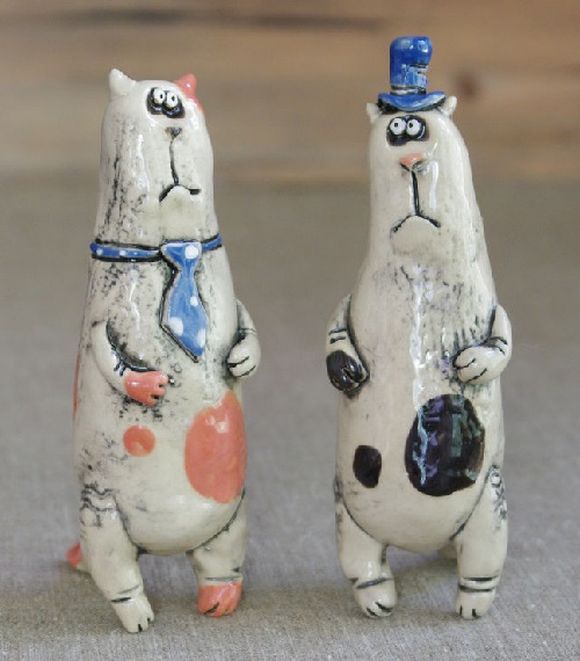ceramic dolls by Olga Maltseva