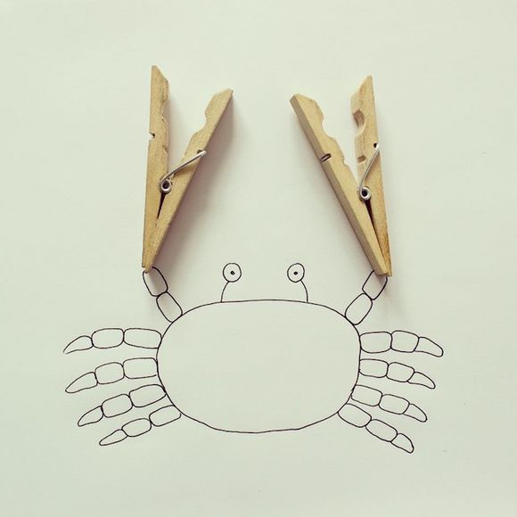 everyday objects clothespin