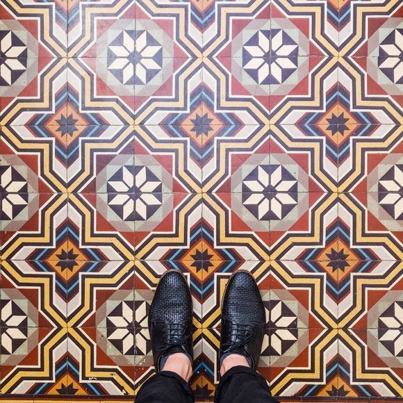 colorful floors photography in Paris
