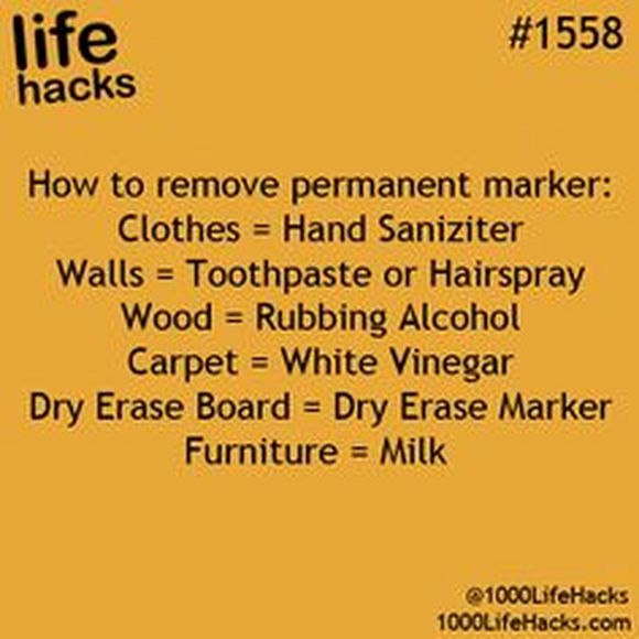 how to remove permanent marker