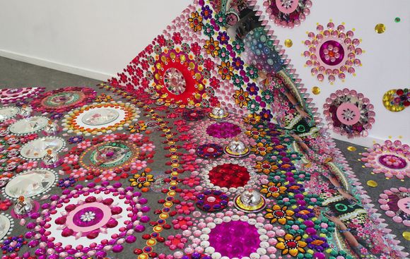 oriental rugs, kaleidoscopic installations