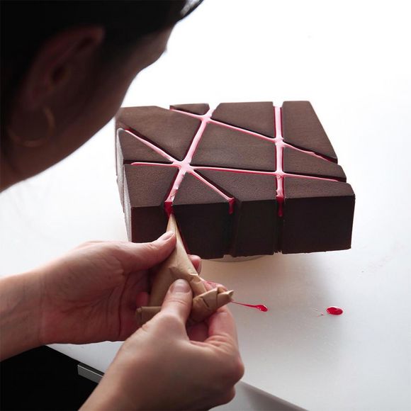 geometric cake designs 