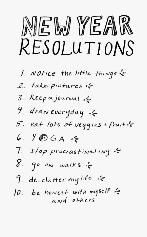 new year resolutions 