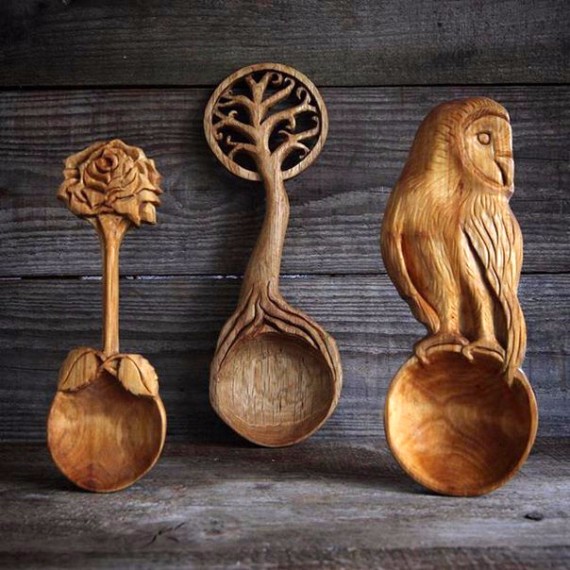 wooden spoons by Giles Newman