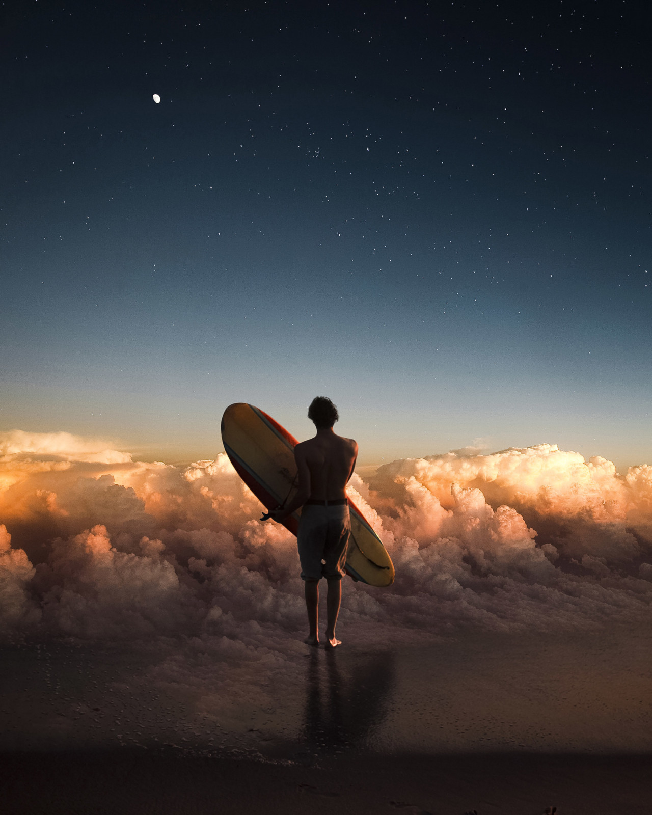 Photo manipulations combining stock imagery by Justin Peters